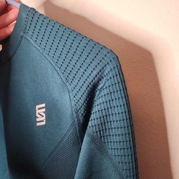 Second Skin Long‎ Sleeve Athletic Workout Top, Teal Blue, Women's Small (NWOT) - Picture 8 of 10